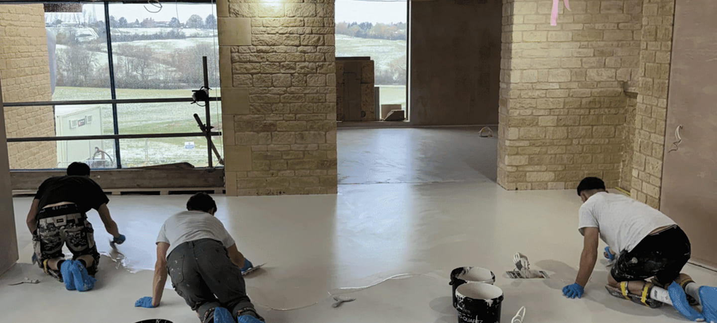 microcement installation in shipley